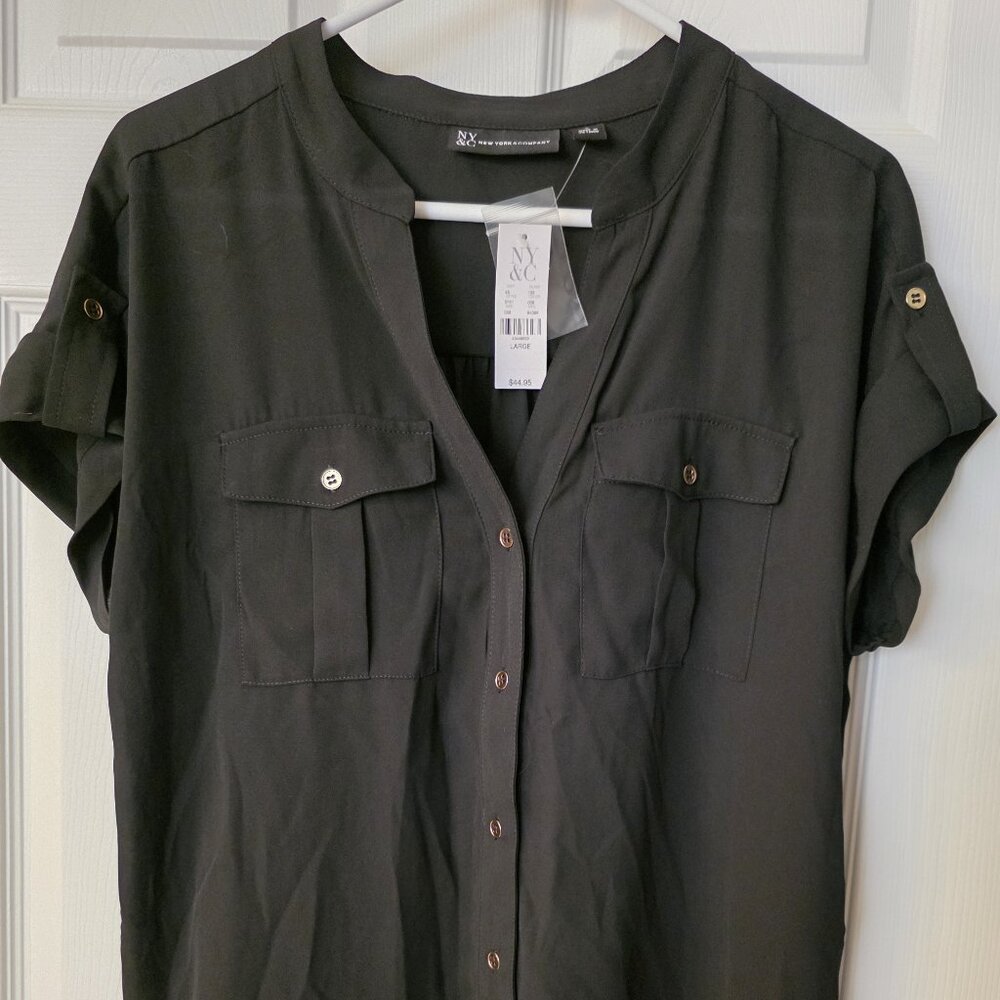 NY & Co. Black blouse size L